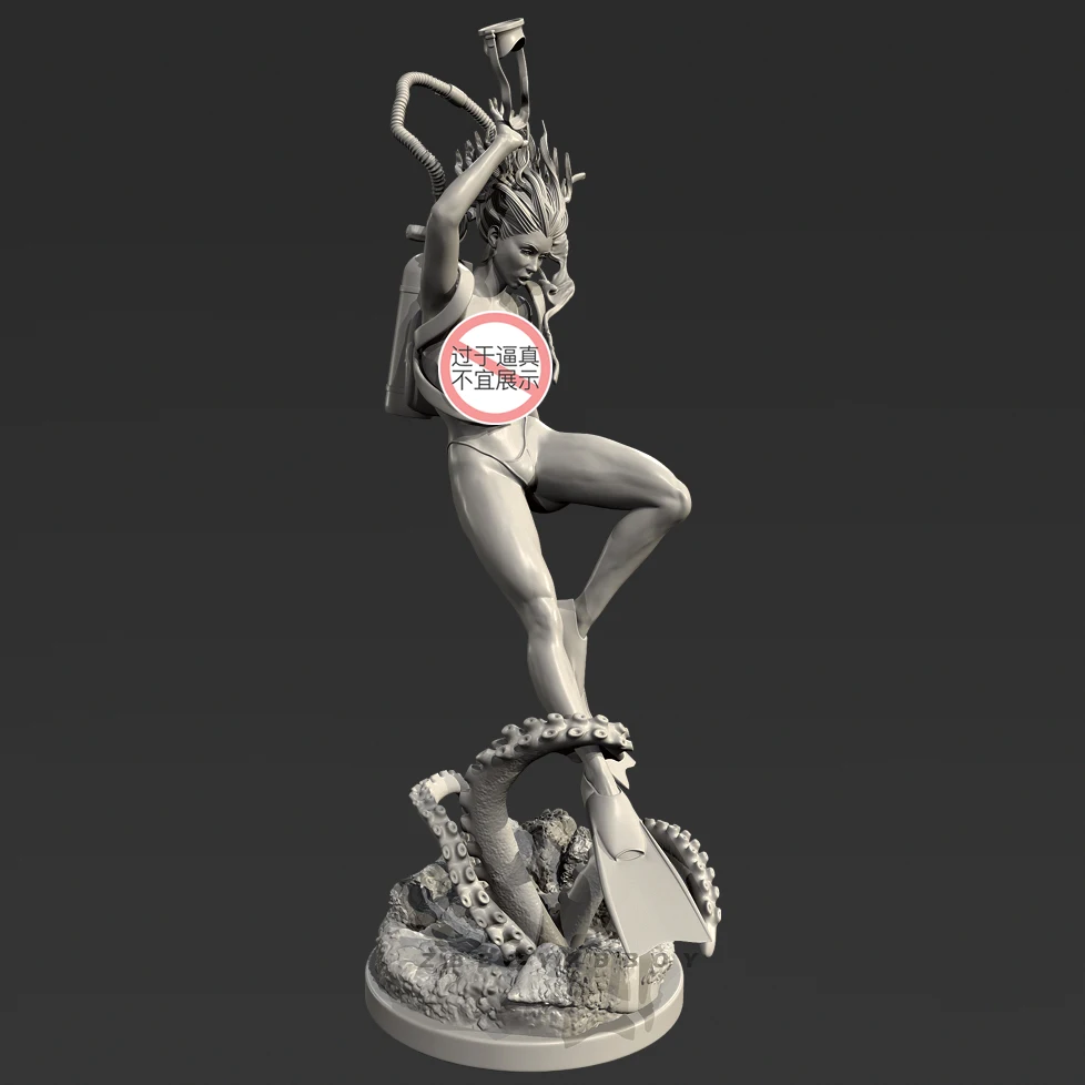 3D Printing Article - 人間の高さ 50mm 75mm レジン製兵士モデルキット 無色・組み立て式（3Dプリント） TD-7623/3D