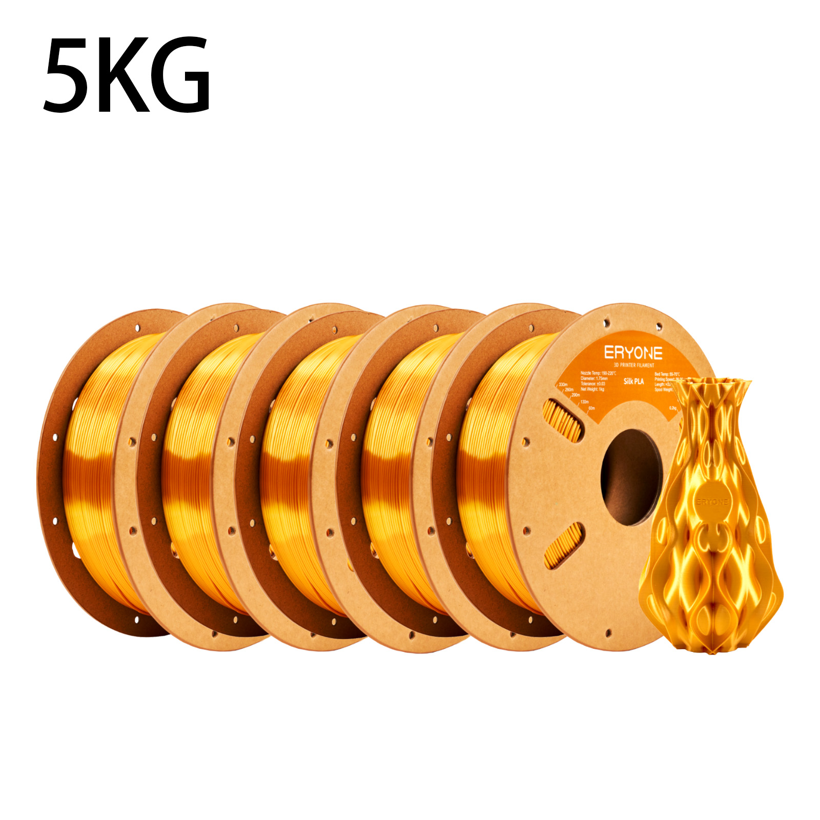 3D Printing Nylon Filament - ERYONE 5kg シルク PLA フィラメント 3Dプリンター用