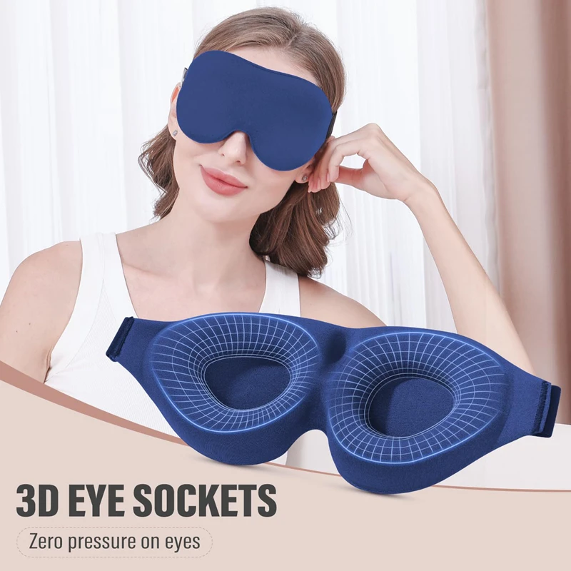 3D Printing Lego - 3Dナイトスリープアイマスク、通気性があり、睡眠に最適な超ソフトマスク、光を遮断し、女性、男性、家族向け、旅行や家庭での使用に適しています。