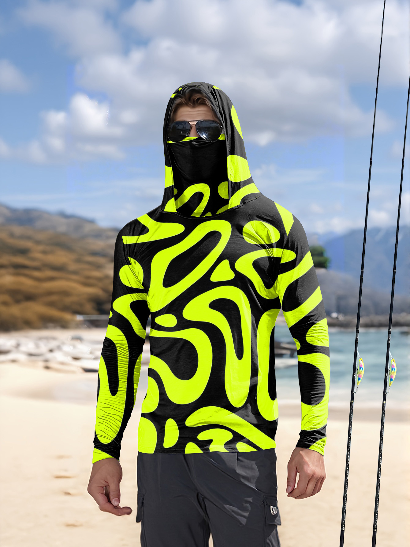 3D Printing Jersey - 2026年夏新作 メンズ長袖シャツ 3Dパターンプリント スポーティー＆カジュアルウェア 快適で柔らかい