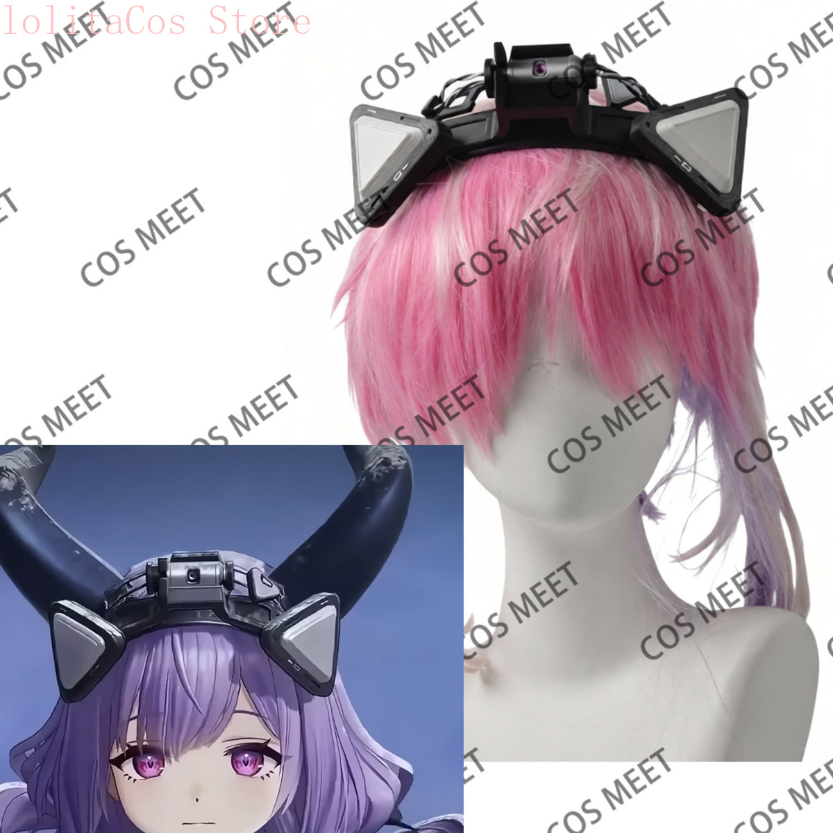 3D Printing Game - アークナイツ：エンドフィールド・タイフォエウス 3Dプリント コスプレ小道具 ヘアクリップ デコレーション ヘッドウェア