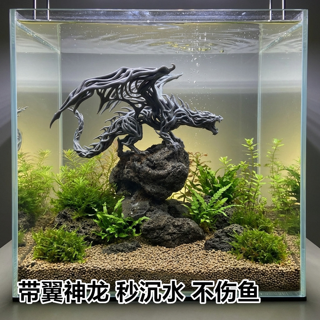 3D Printing Epoxy Resin - 神話上の動物の水槽装飾品や魚タンク用動物オーナメントの3Dプリント