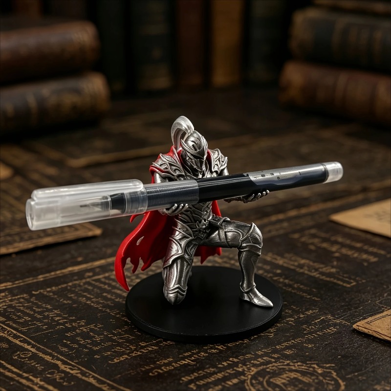 3Dプリント製の鎧を身につけた騎士のフィギュア。卓上ペン立て - 3D Printing Knight Armor のレビューと価格