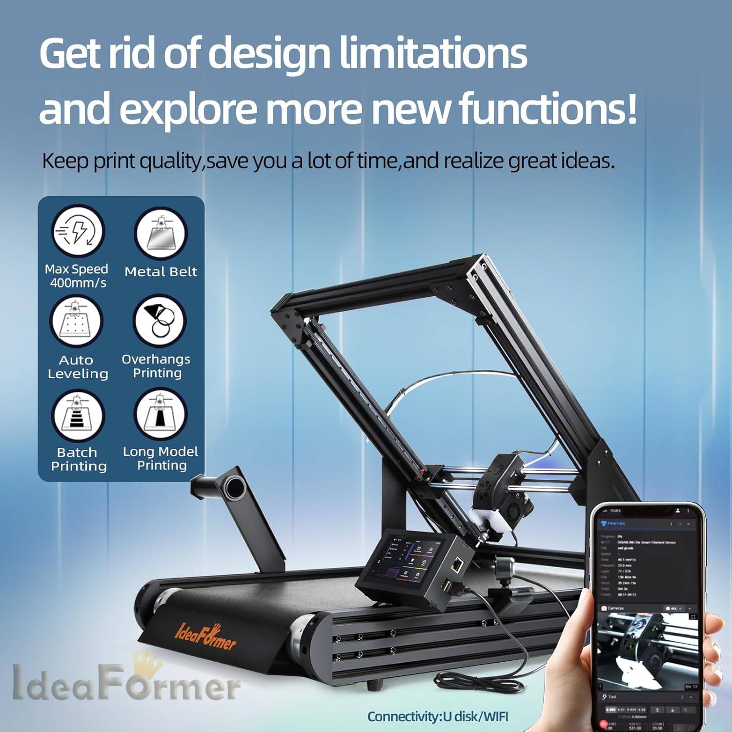 IdeaFormer IR3 V2 コンベヤーベルト3Dプリ - 3D Printing Z Axis のレビューと価格