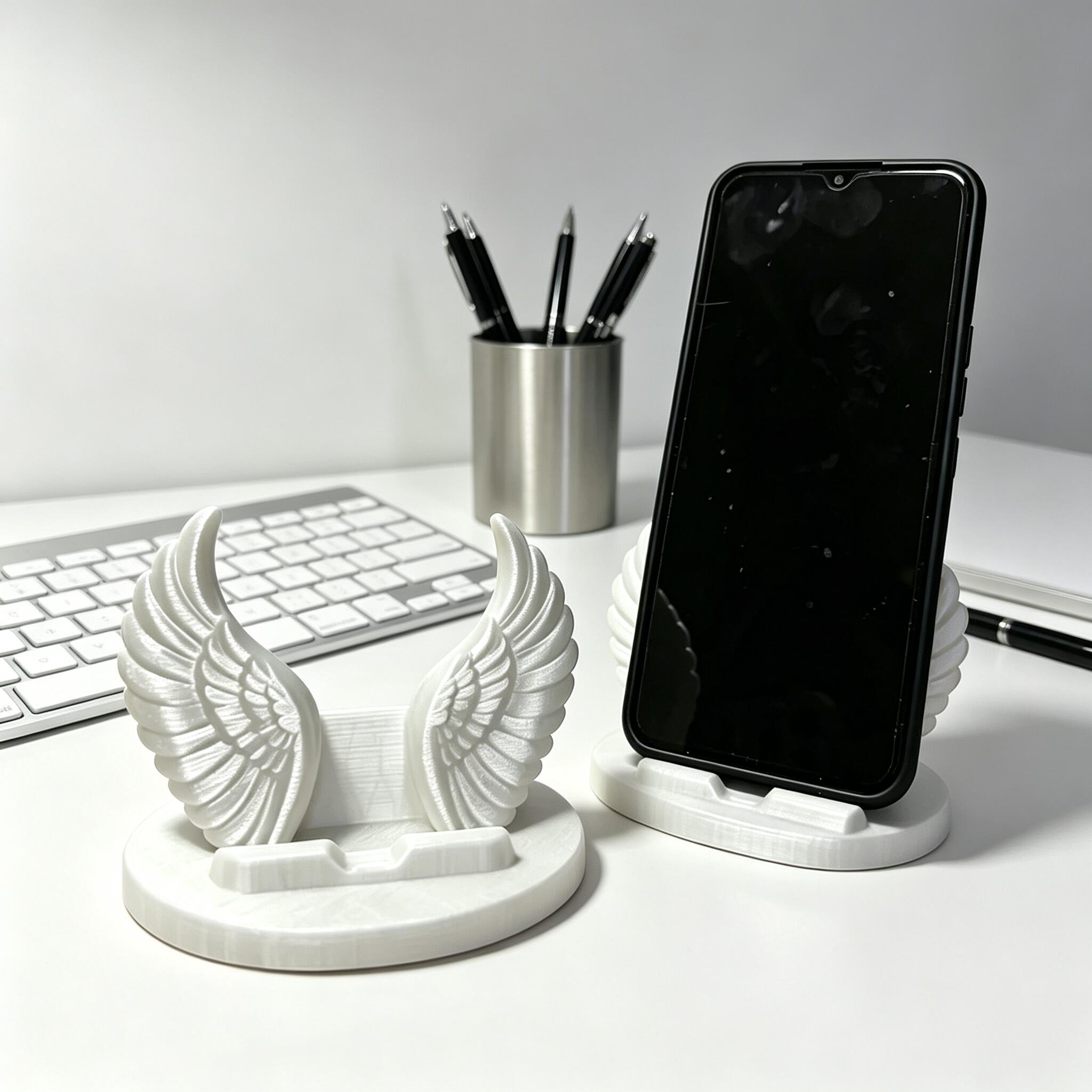 3Dプリントされた天使の羽のクリエイティブデザインの携帯電話 - 3D Printing Tablet のレビューと価格