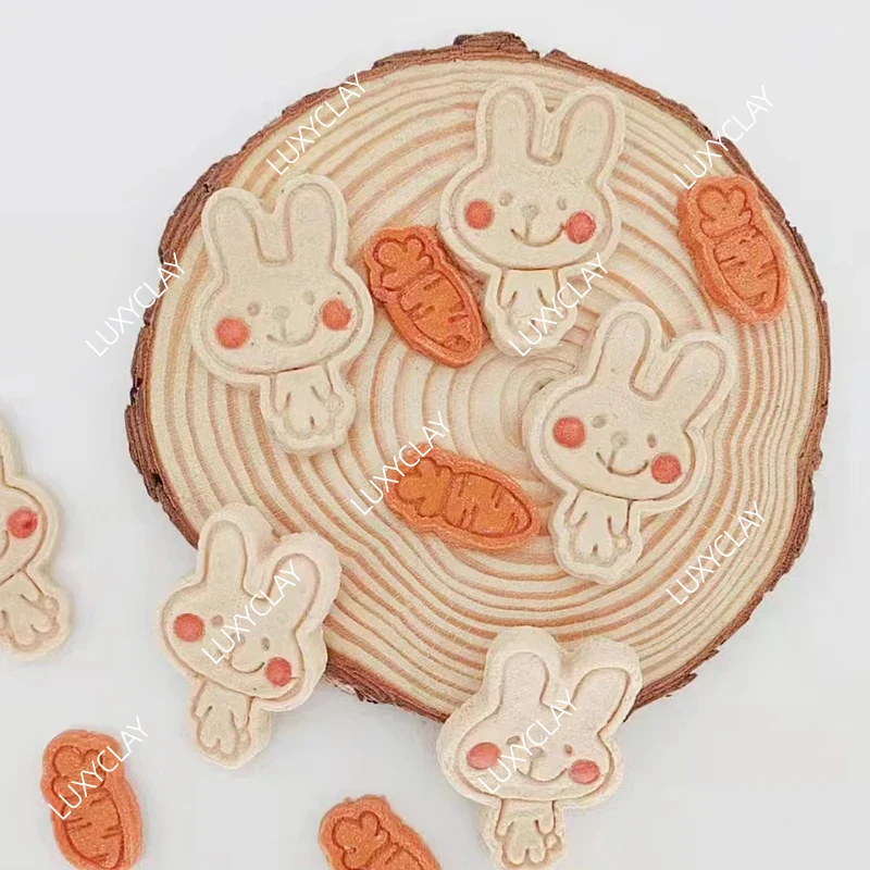 かわいい漫画バニービスケット型イースターウサギニンジン型家庭 - 3D Printing Rabbit のレビューと価格