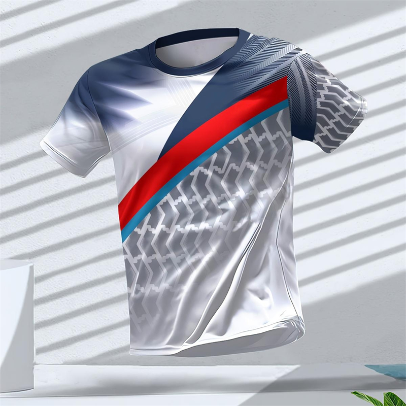 メンズ 幾何学模様 3Dプリント スポーツTシャツ 夏 カジ - 3D Printing Tablet のレビューと価格