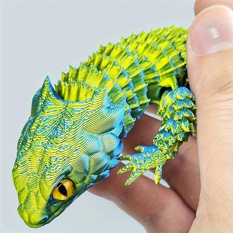 3D プリント結合トカゲ漫画像可動尾飾りデスクトップ子供部屋 - 3D Printing Quality のレビューと価格