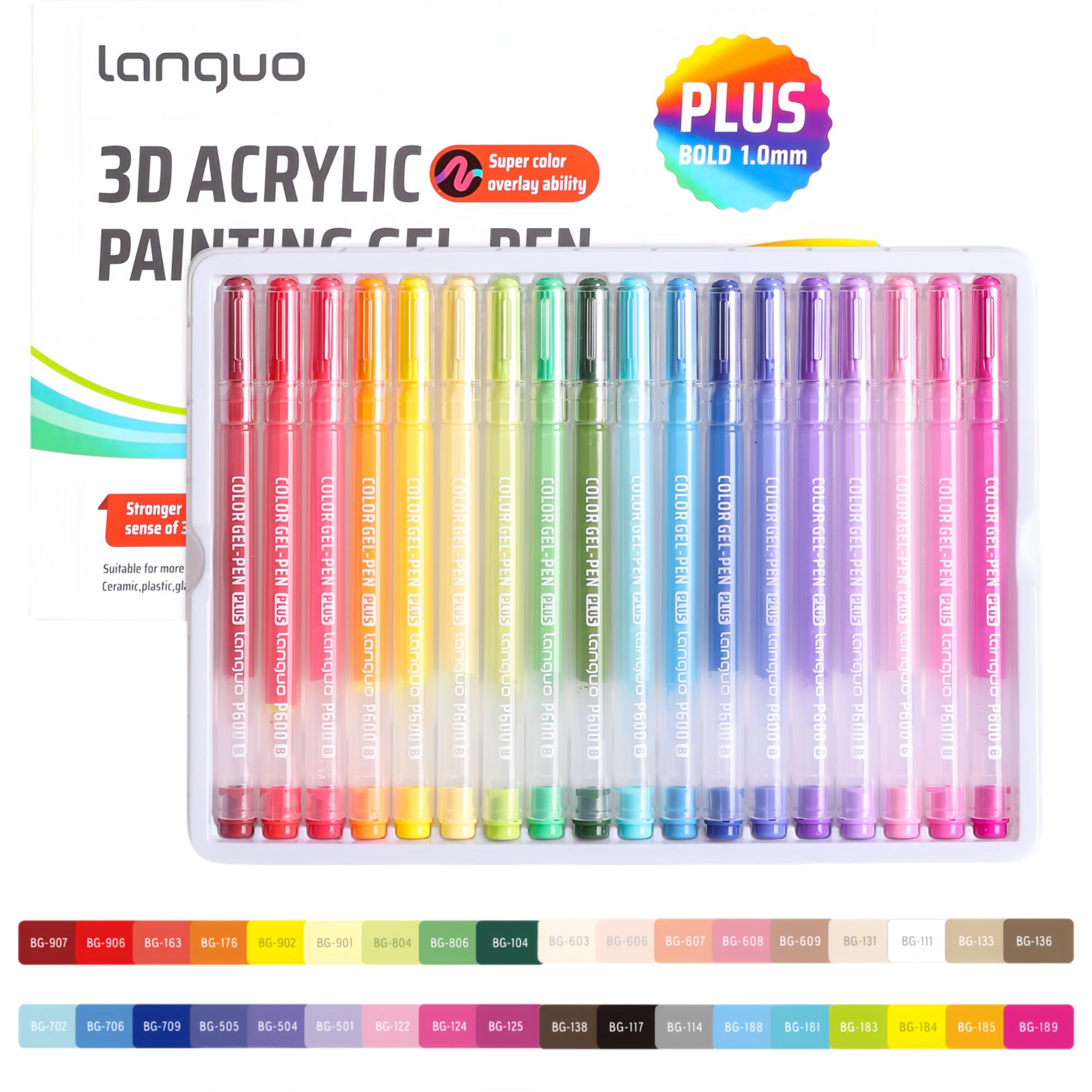 Languo 54色 3D効果アクリルマーカーセット。かわい - 3D Printing Epoxy Resin のレビューと価格