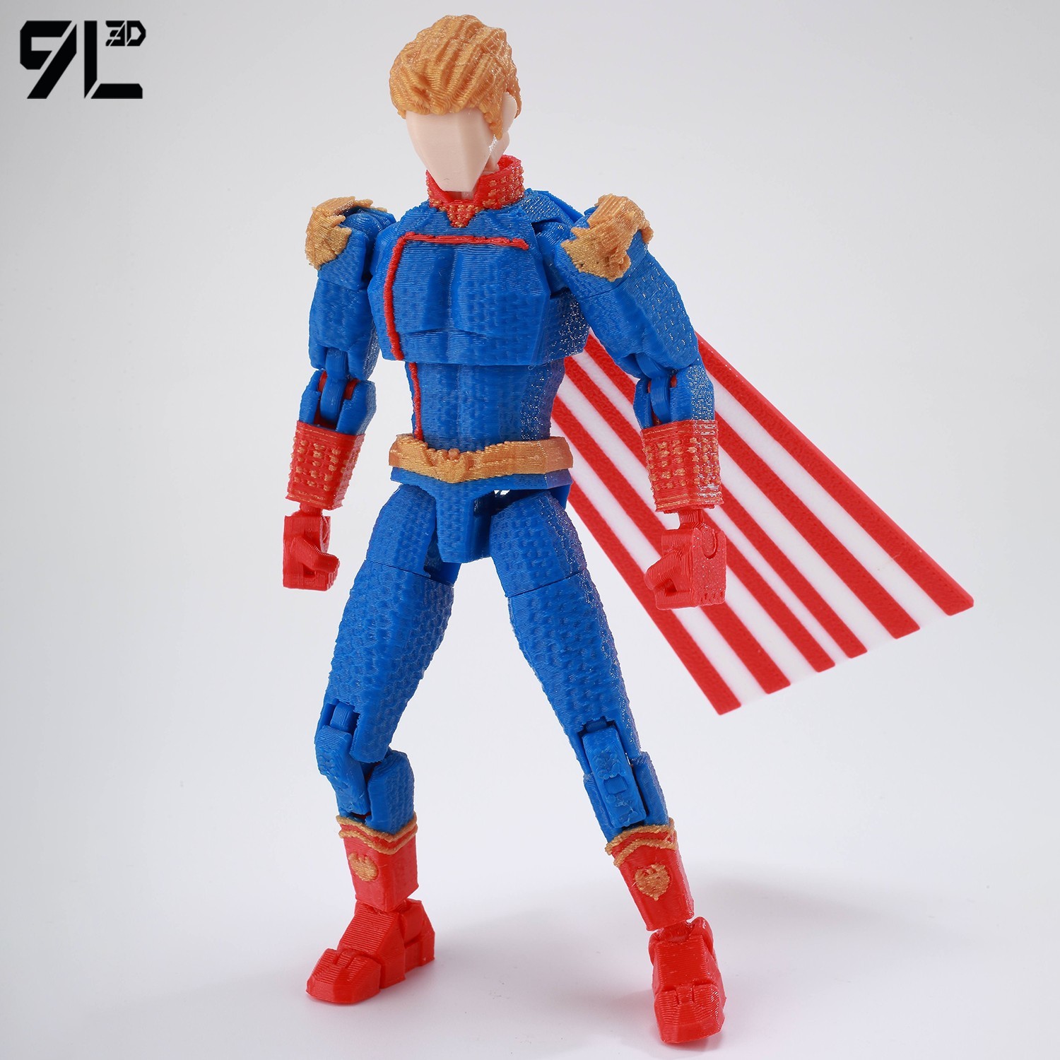 9L3D アメリカンコミックスーパーソルジャーアクションフィ - 3D Printing Yourself のレビューと価格