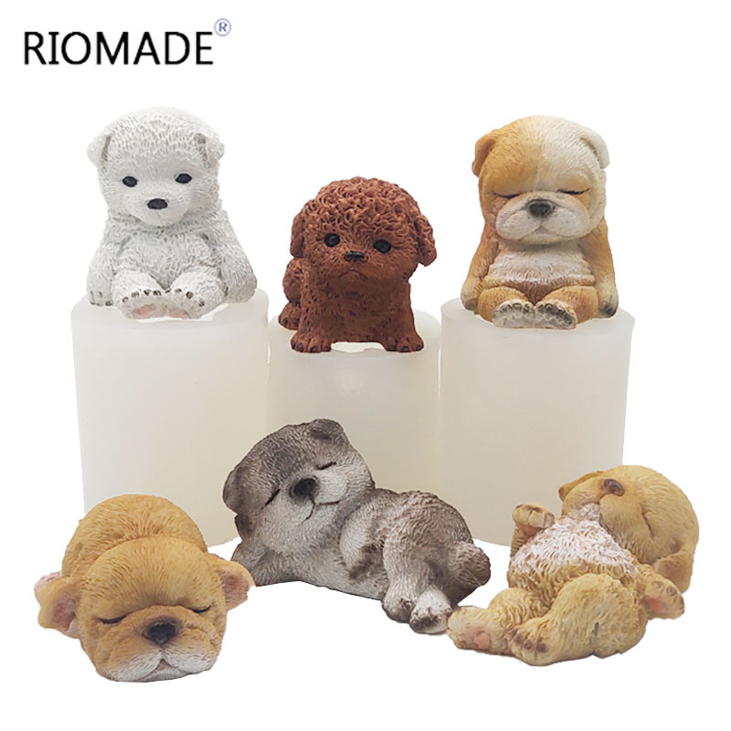 3D 犬シリコーン型 6 モデリング子犬ムースキャンドル型チ - 3D Printing Epoxy Resin のレビューと価格