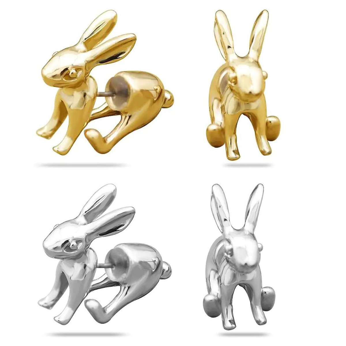 女性のためのウサギのイヤリング,女性のためのかわいいイヤリン - 3D Printing Rabbit のレビューと価格
