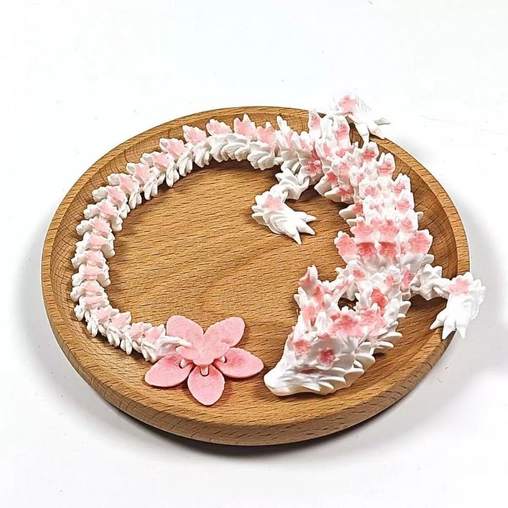 シミュレートされた目を持つ3Dプリントドラゴン、桜の花の咲く - 3D Printing Simulator のレビューと価格