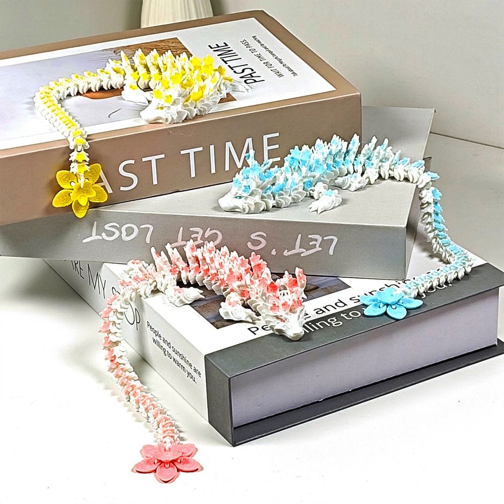 シミュレートされた目を持つ3Dプリントドラゴン、桜の花の咲く - 3D Printing Simulator のレビューと価格