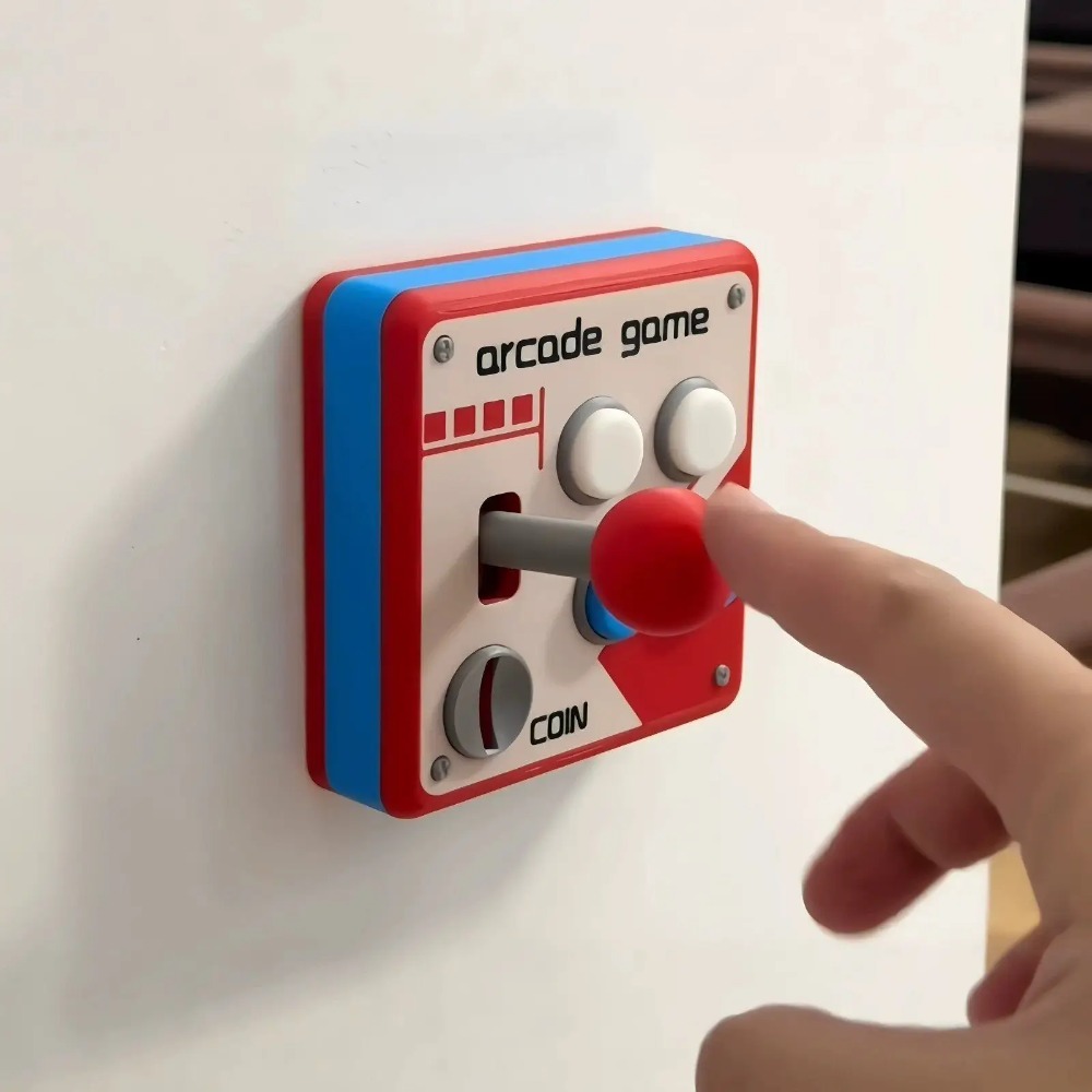レトロアーケードジョイスティックスイッチプレートカバー、パン - 3D Printing Article のレビューと価格
