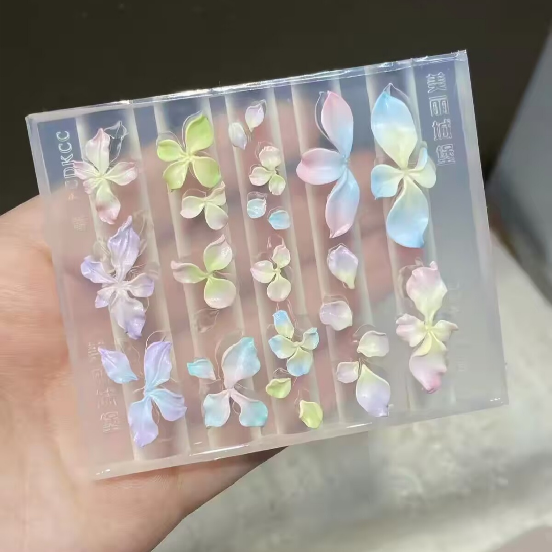 1pc マグノリアの花ヘビローズフラワー 3D アクリルネイ - 3D Printing Template のレビューと価格