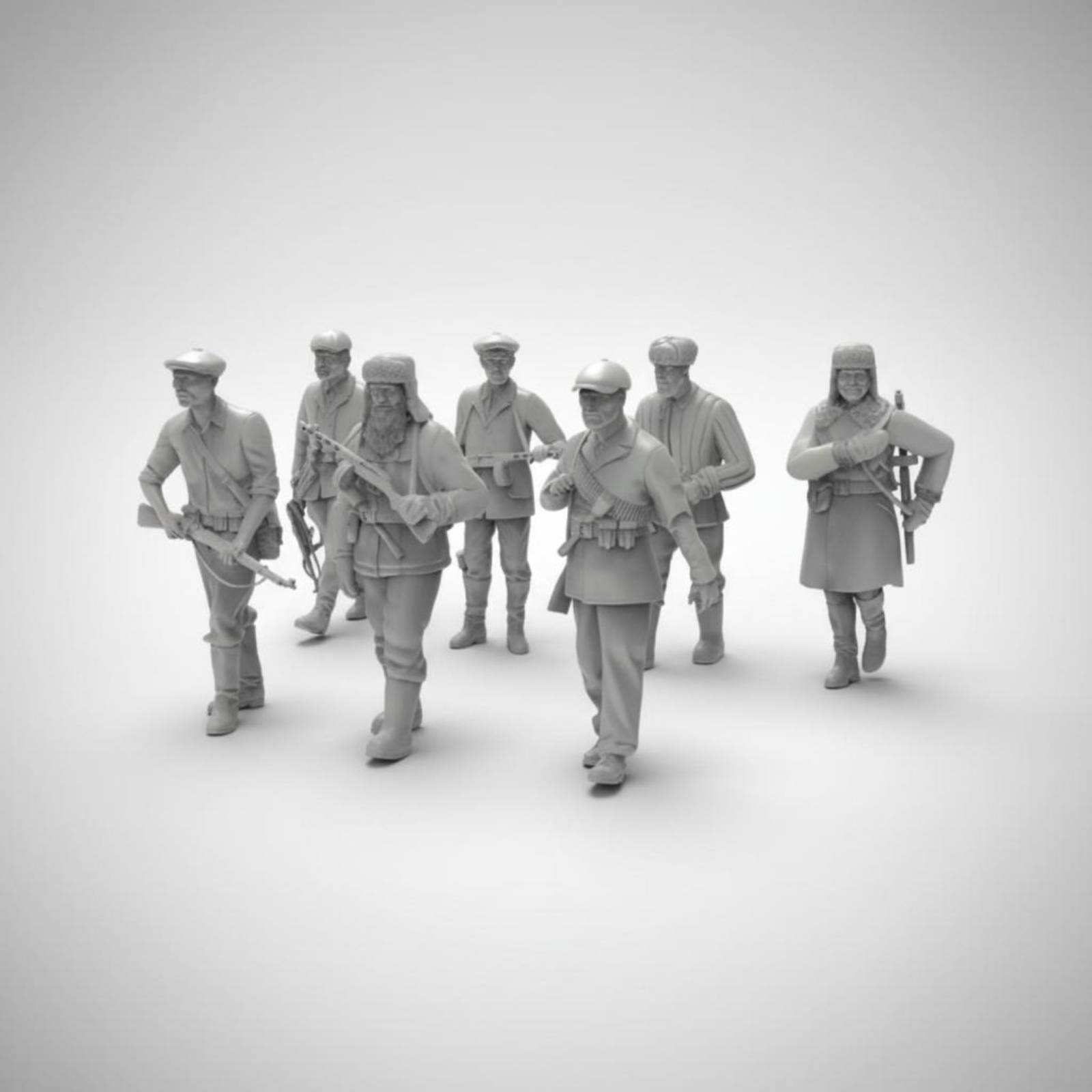 7 ピース第二次世界大戦兵士フィギュア 3D プリント樹脂モ - 3D Printing Resin のレビューと価格