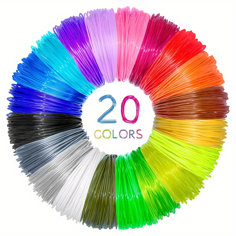 20 色 3D 印刷ペンセット DIY 3D 印刷ペン手作り - 3D Printing Nylon Filament のレビューと価格