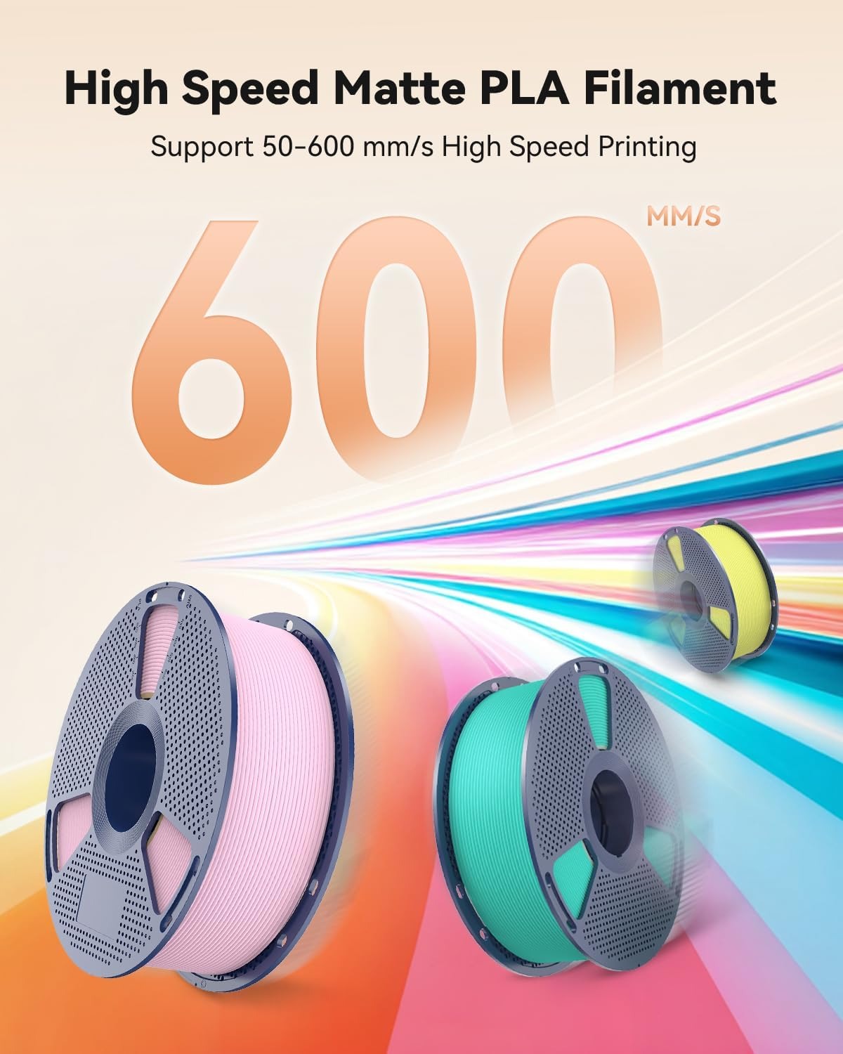 SUNLU 3KG 高速マットPLAフィラメント 1.75m - 3D Printing Nylon Filament のレビューと価格