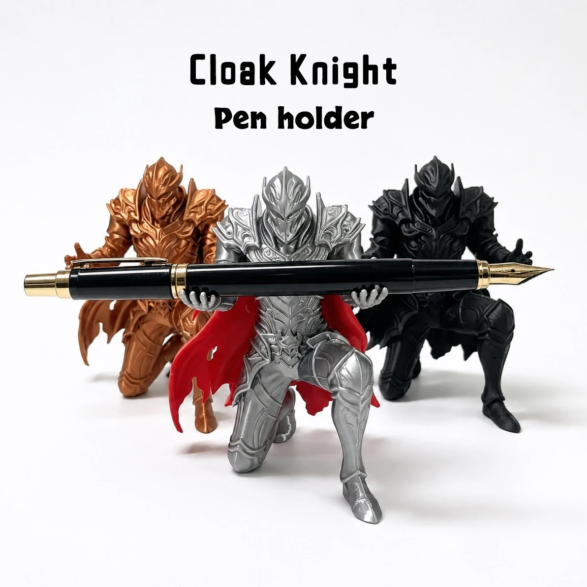 3Dプリント製ダークナイトペンホルダー - クリエイティブな - 3D Printing Knight Armor のレビューと価格
