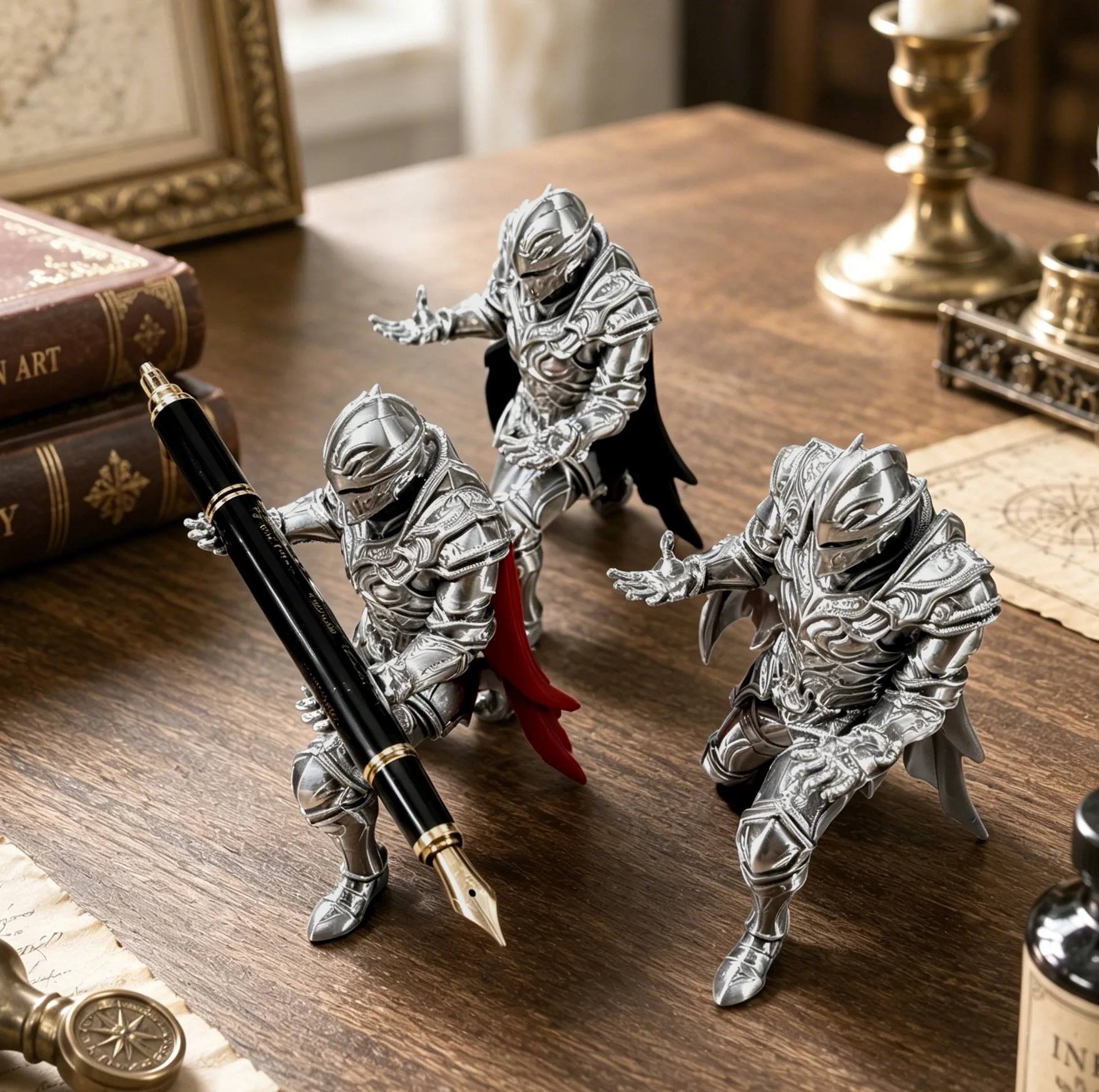 3Dプリント製ダークナイトペンホルダー - クリエイティブな - 3D Printing Knight Armor のレビューと価格