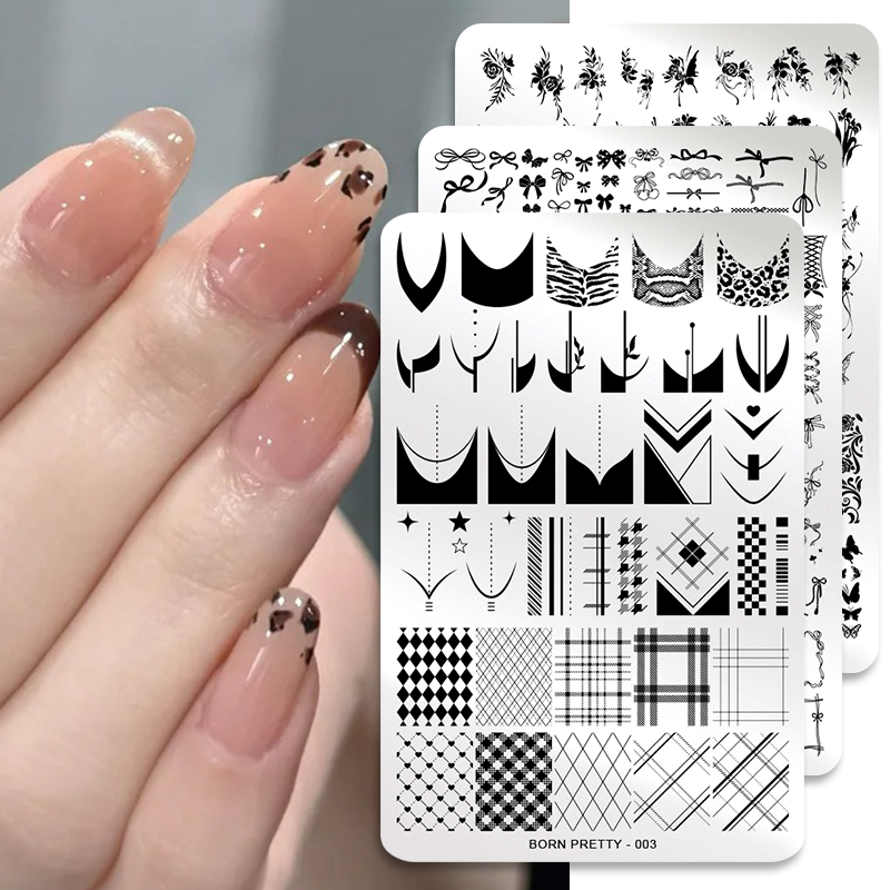 BORN PRETTY リーフフラワーネイルアートスタンピン - 3D Printing Template のレビューと価格