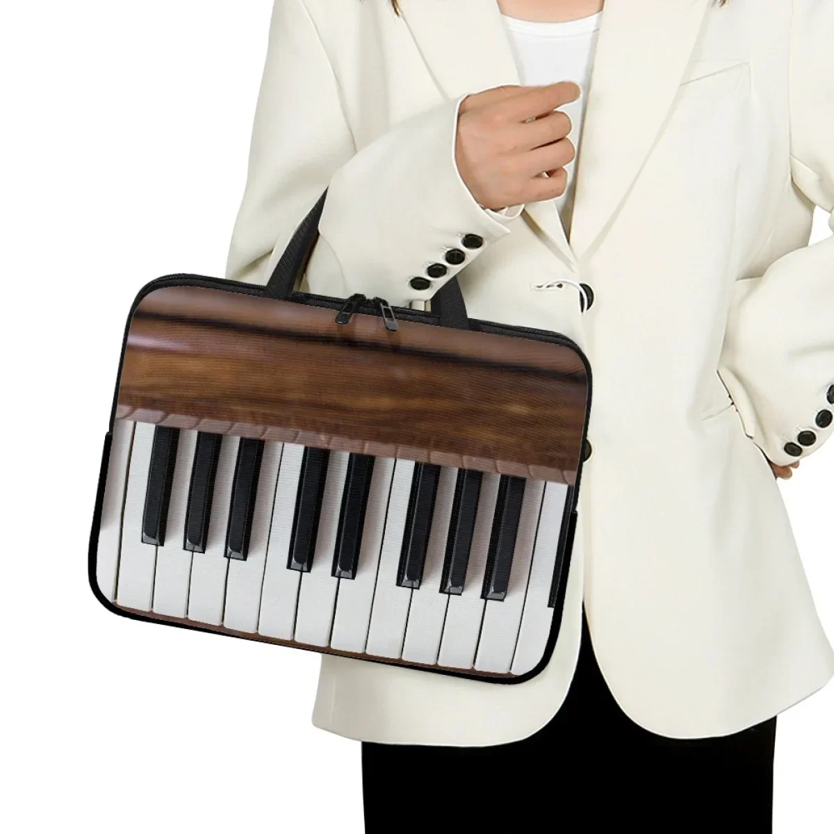 3D ピアノプリントラップトップバッグ男性女性用ノートブック - 3D Printing Tablet のレビューと価格