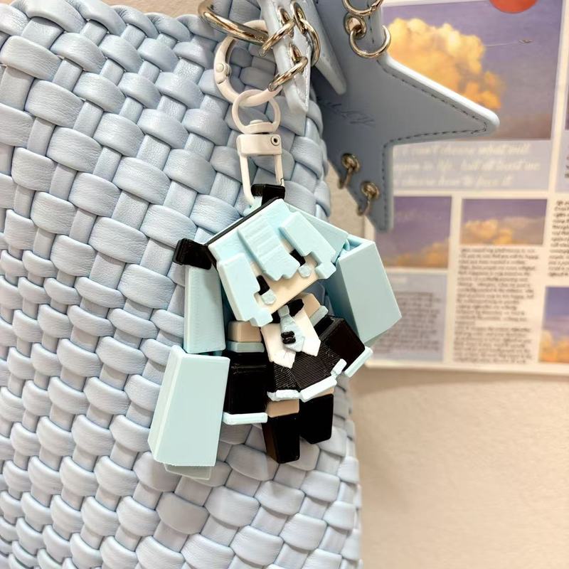 アニメ初音ミク3Dプリントキーホルダー、アニメフィギュア、漫 - 3D Printing Yourself のレビューと価格