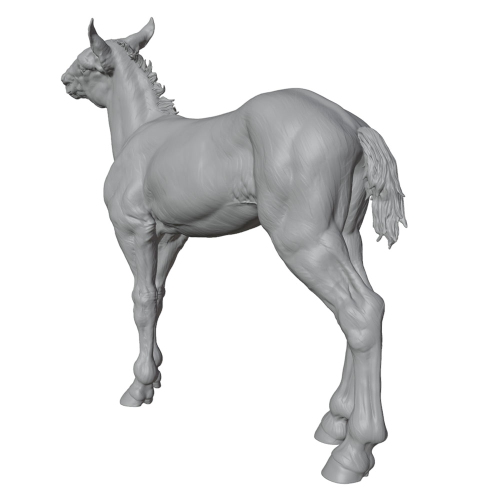 高精細プリント、リアルな馬のミニチュア樹脂製像、手作りモデル - 3D Printing Article のレビューと価格