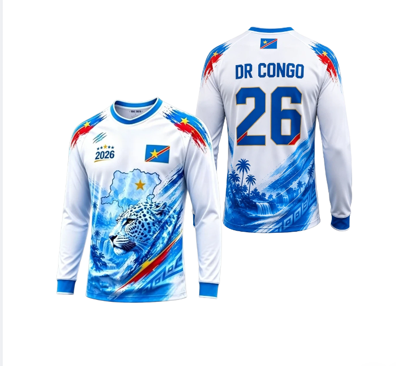 2026 コンゴ ラウンドネック 長袖Tシャツ カジュアル  - 3D Printing Jersey のレビューと価格