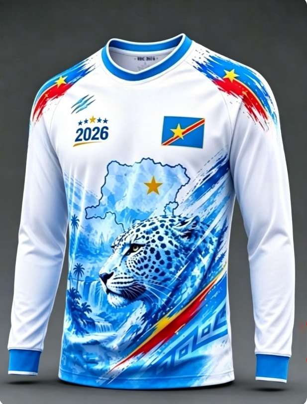 2026 コンゴ ラウンドネック 長袖Tシャツ カジュアル  - 3D Printing Jersey のレビューと価格