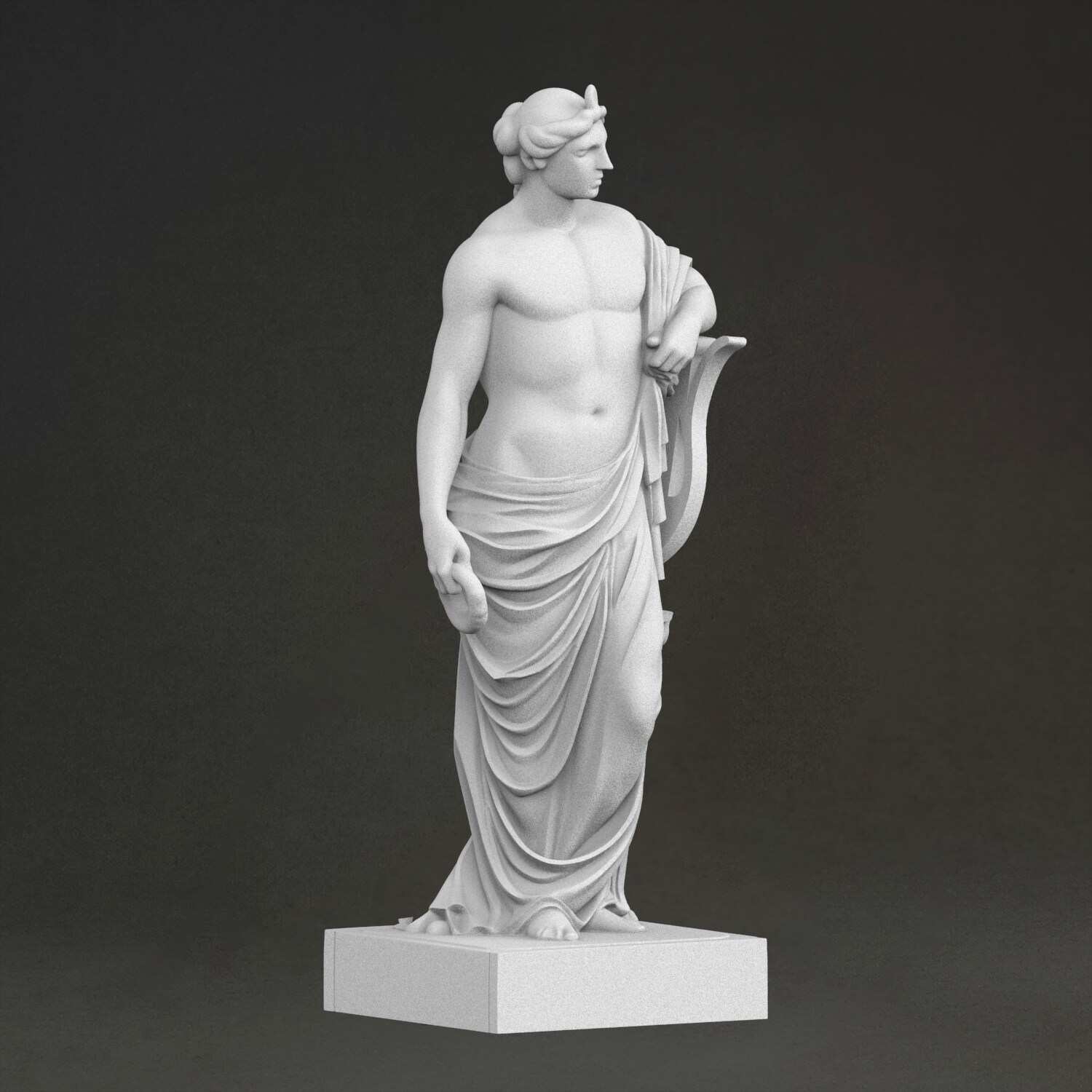 「アポロ、太陽の神」彫刻、3Dプリントレジン素材、手描き、石 - 3D Printing Resin のレビューと価格
