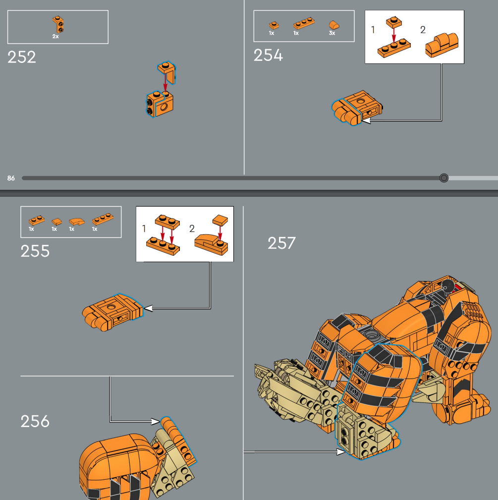 1190ピース 3D多機能風馬フィギュア ビルディングブロッ - 3D Printing Lego のレビューと価格