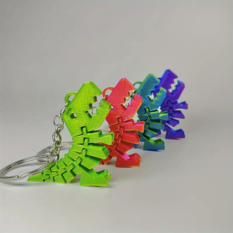 多関節可動式3Dプリント恐竜キーホルダーペンダント、クリエイ - 3D Printing Design Software のレビューと価格