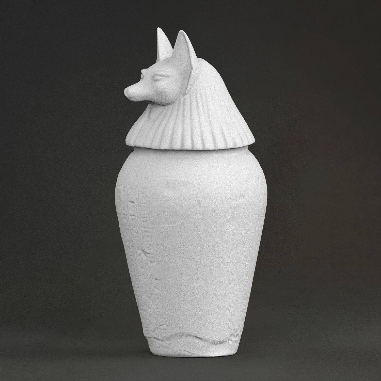 アヌビス第一壺彫刻、3Dプリント樹脂製、手描き、石膏風の彫像 - 3D Printing Resin のレビューと価格