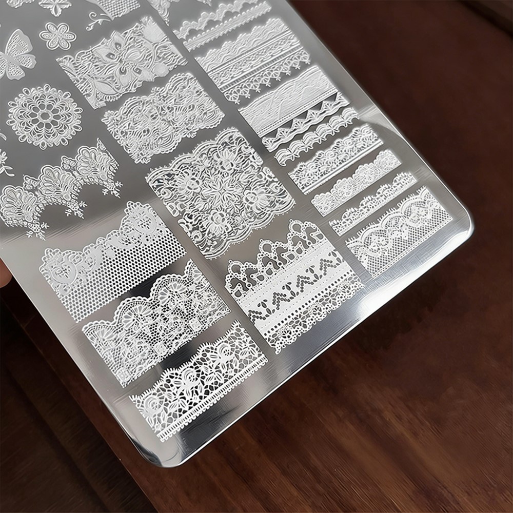 9*15 センチメートル 3D レース蝶ネイルアートスタンピ - 3D Printing Template のレビューと価格