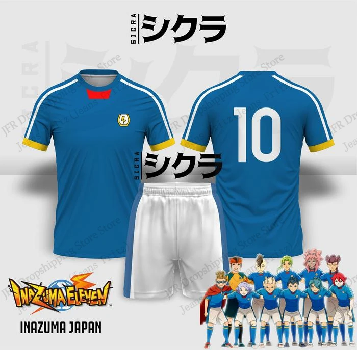 ジャージセットジャージイナズマイレブンアニメサッカー 3d  - 3D Printing Jersey のレビューと価格