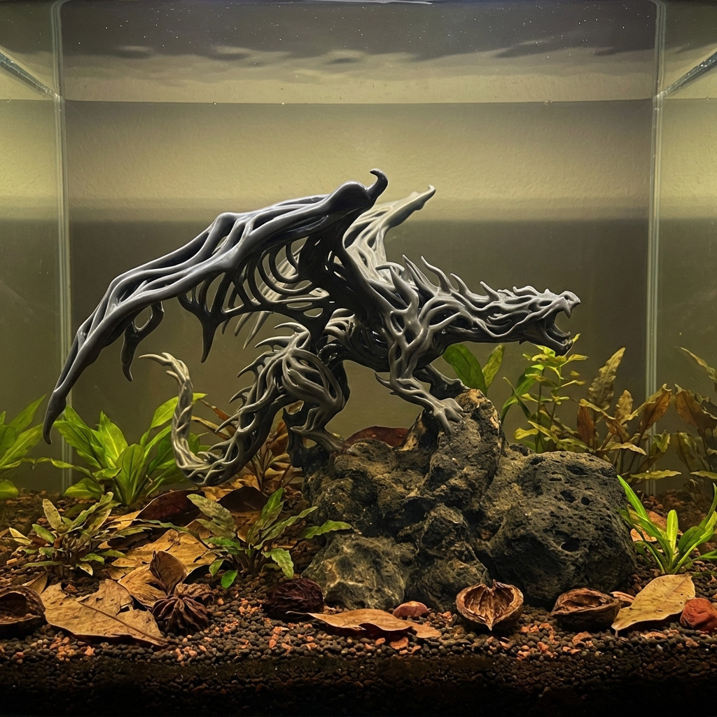神話上の動物の水槽装飾品や魚タンク用動物オーナメントの3Dプ - 3D Printing Epoxy Resin のレビューと価格