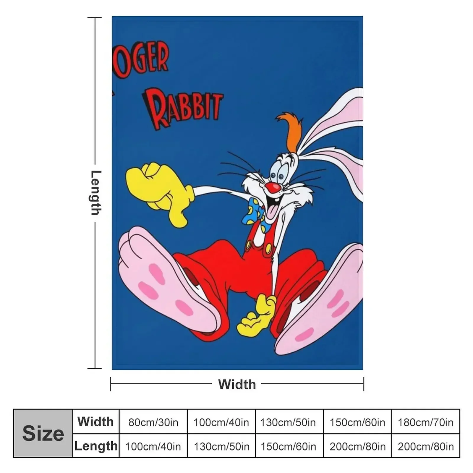 ロジャー・ラビット柄ブランケット、格子柄掛け布団、旅行用装飾 - 3D Printing Rabbit のレビューと価格